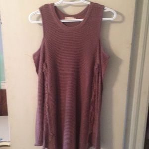 Cold shoulder sweater